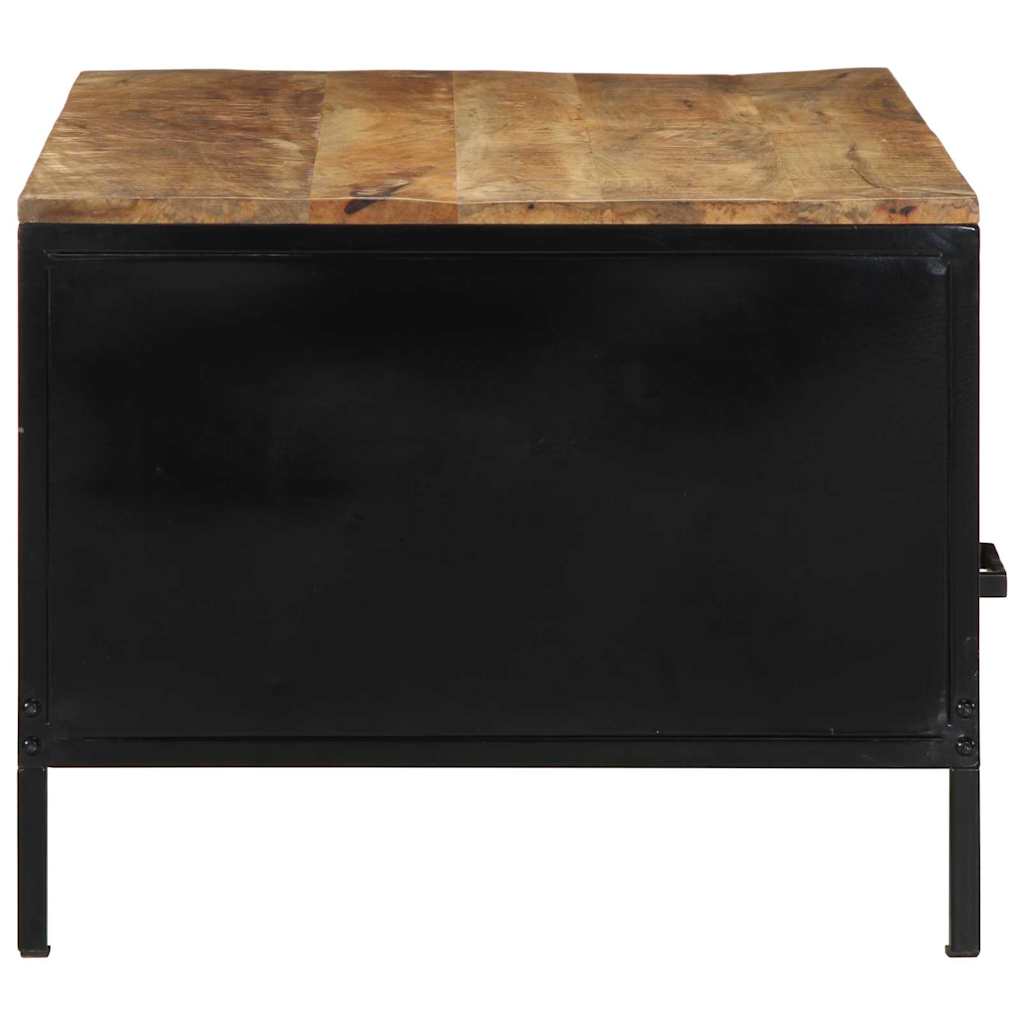 vidaXL Couchtisch Braun 90 x 50 x 40 cm Massives Mango Holz und Metall