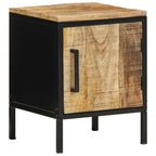 vidaXL Nachttisch Braun und Schwarz 30 x 30 x 40 cm