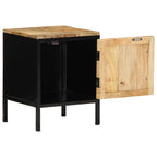 vidaXL Nachttisch Braun und Schwarz 30 x 30 x 40 cm