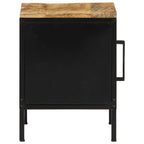 vidaXL Nachttisch Braun und Schwarz 30 x 30 x 40 cm
