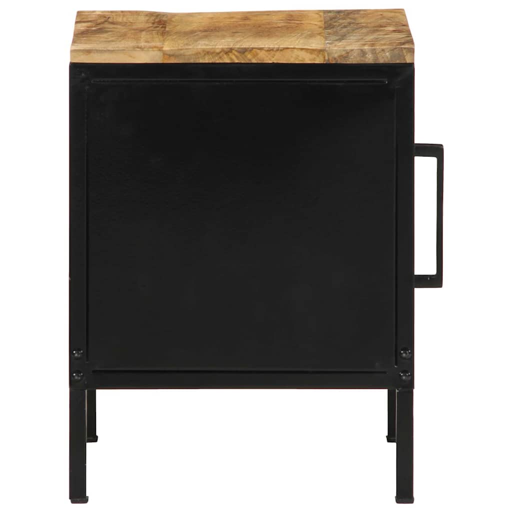 vidaXL Nachttisch Braun und Schwarz 30 x 30 x 40 cm