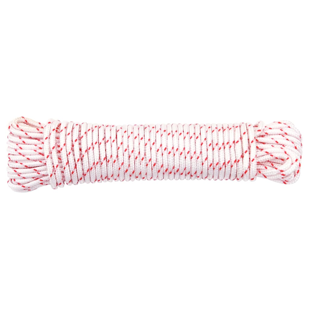 vidaXL Starterseil Weiß und Rot Ø3 mm 10 m Nylon