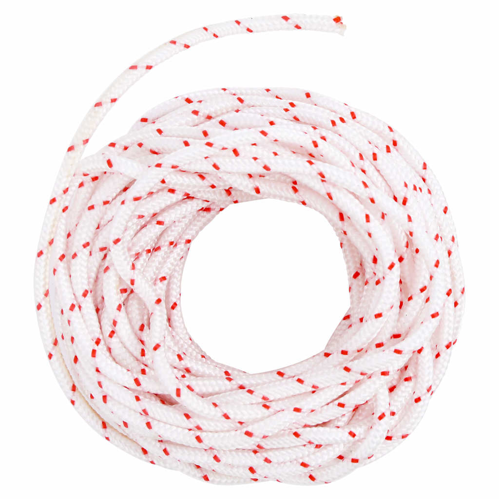 vidaXL Starterseil Weiß und Rot Ø4 mm 10 m Nylon