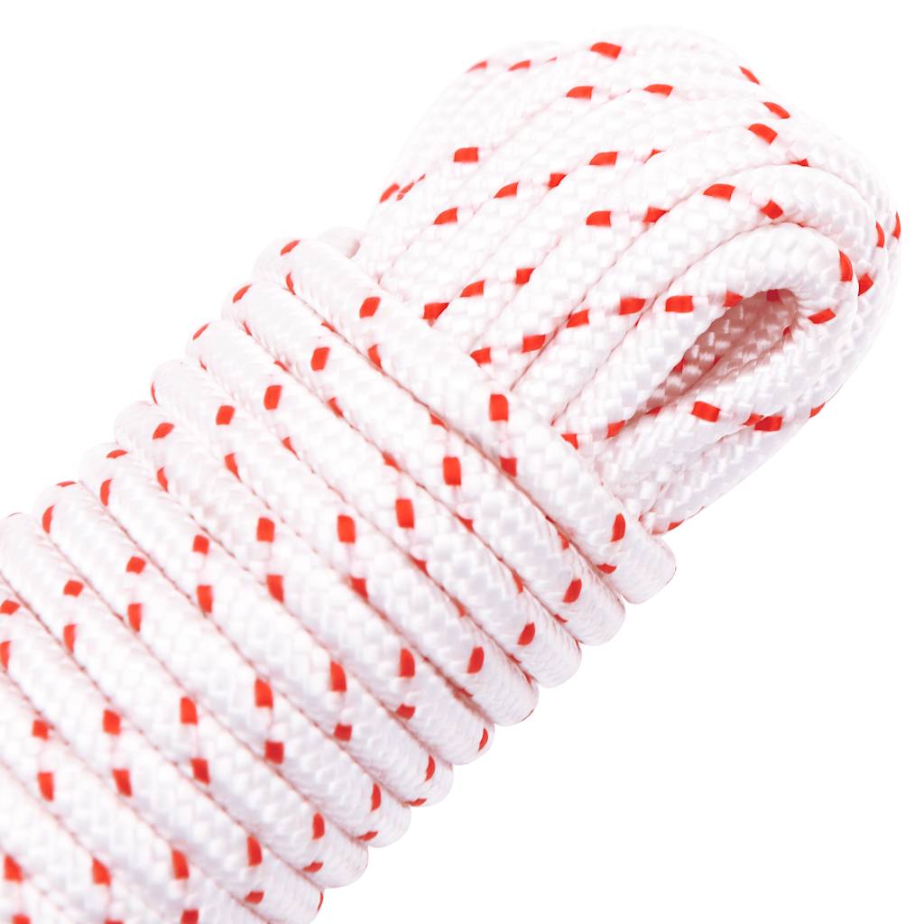 vidaXL Starterseil Weiß und Rot Ø4 mm 10 m Nylon