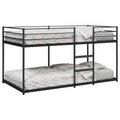 vidaXL Etagenbett ohne Matratze Schwarz 90x200 cm Stahl