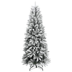 vidaXL Künstlicher Weihnachtsbaum mit Schnee 150 LEDs 120 cm