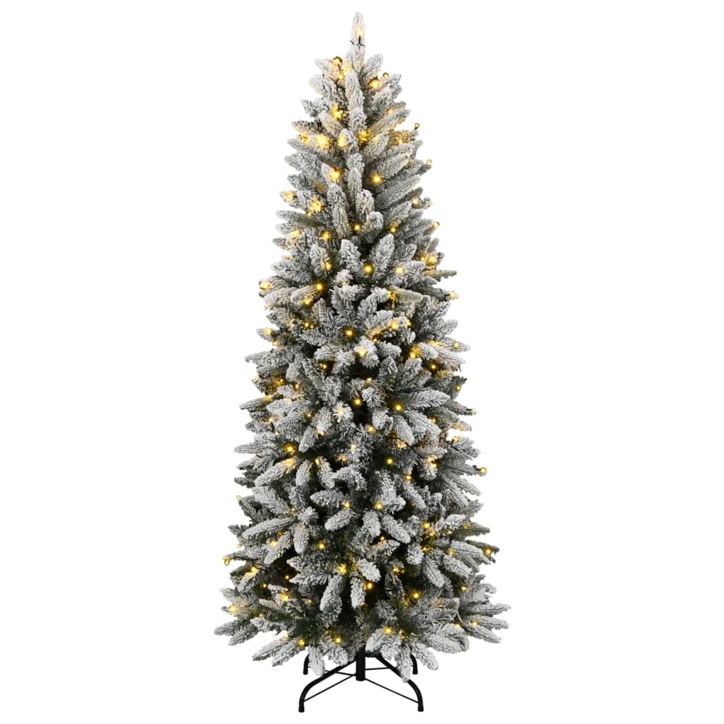vidaXL Künstlicher Weihnachtsbaum mit Schnee 300 LEDs 180 cm