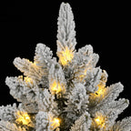 vidaXL Künstlicher Weihnachtsbaum mit Schnee 300 LEDs 180 cm
