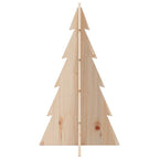 vidaXL Weihnachtsbaum Holz zum Schmücken 80 cm Massivholz Kiefer