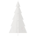 vidaXL Weihnachtsbaum zum Schmücken Weiß 80 cm Massivholz Kiefer