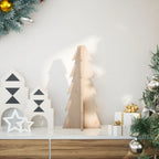 vidaXL Weihnachtsbaum Holz zum Schmücken 80 cm Massivholz Kiefer