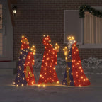 vidaXL 3 weise Männer Weihnachtsbeleuchtung 3 pcs Warmes Weiß 105 cm