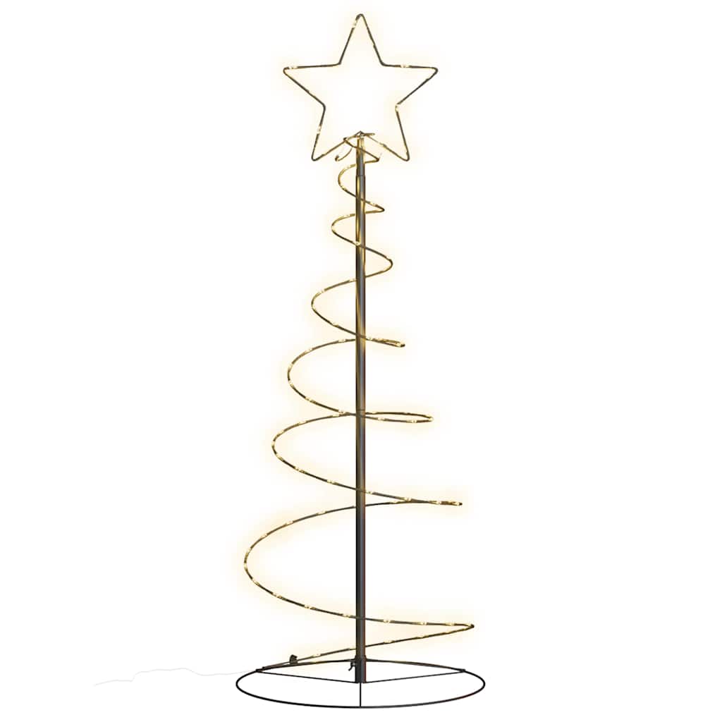vidaXL LED Weihnachtsbaum 80 LEDs Warmweiß 120 cm