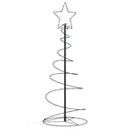 vidaXL LED Weihnachtsbaum 80 LEDs Warmweiß 120 cm