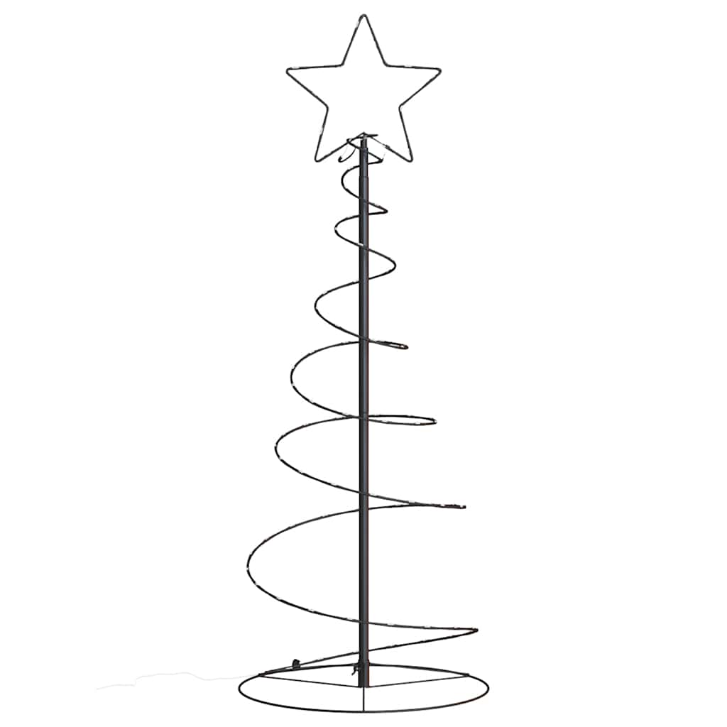 vidaXL LED Weihnachtsbaum 80 LEDs Warmweiß 120 cm