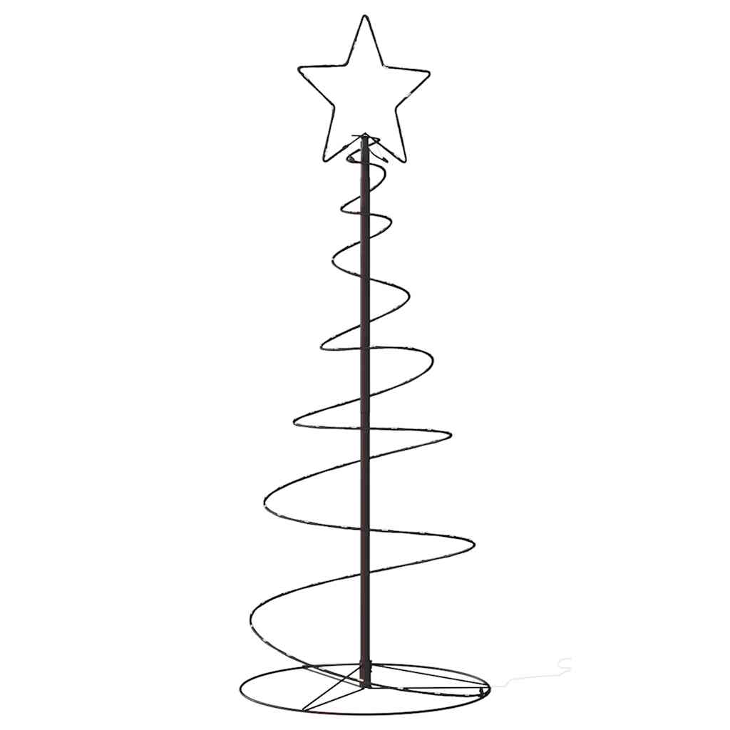 vidaXL LED Weihnachtsbaum 80 LEDs Warmweiß 120 cm