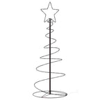 vidaXL LED Weihnachtsbaum 80 LEDs Warmweiß 120 cm