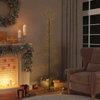 vidaXL LED Weihnachtsbaum 120 LEDs Warmweiß 180 cm