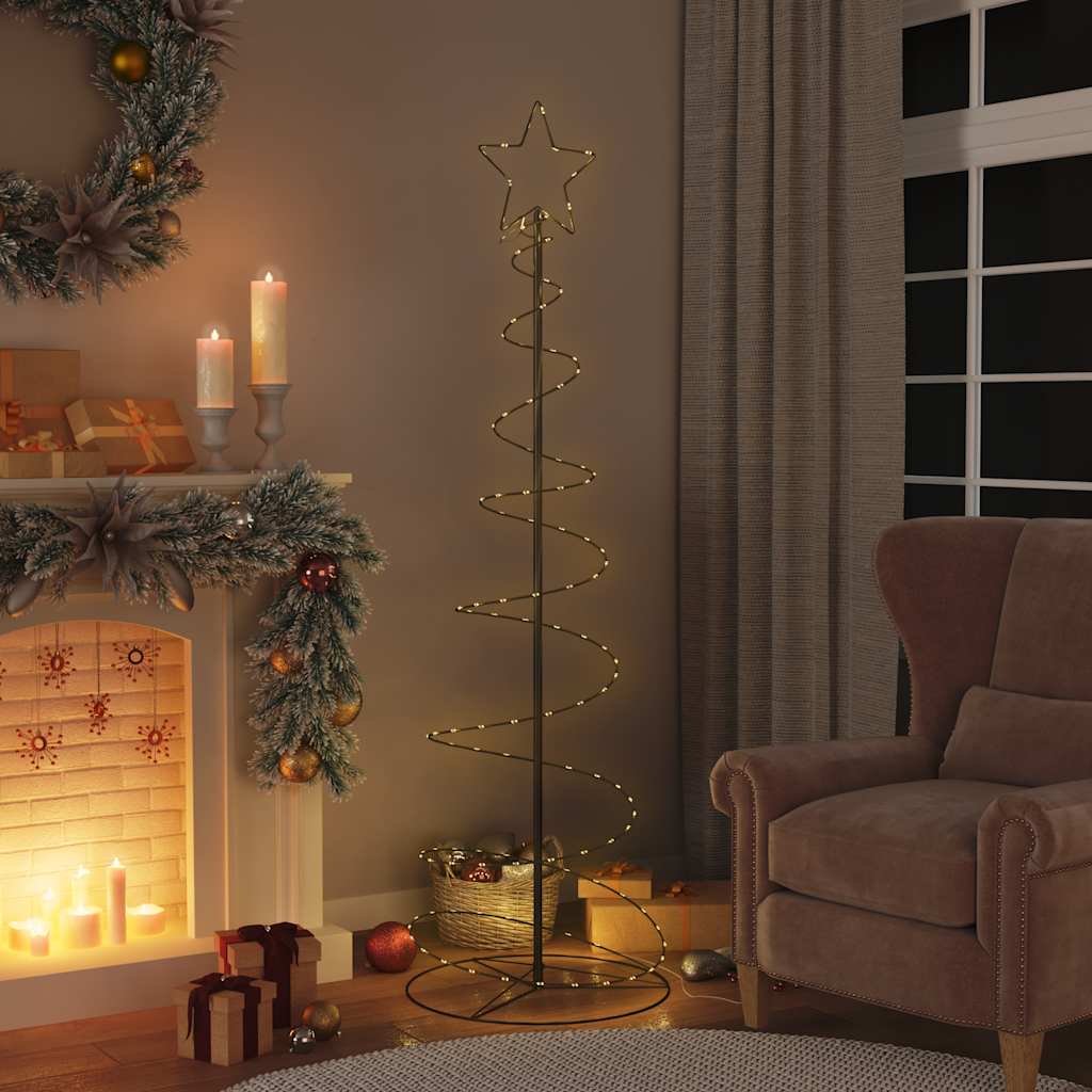 vidaXL LED Weihnachtsbaum 120 LEDs Warmweiß 180 cm