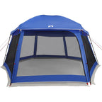 vidaXL Poolzelt mit abnehmbarem Überzelt Netzwänden Azurblau 512x458cm