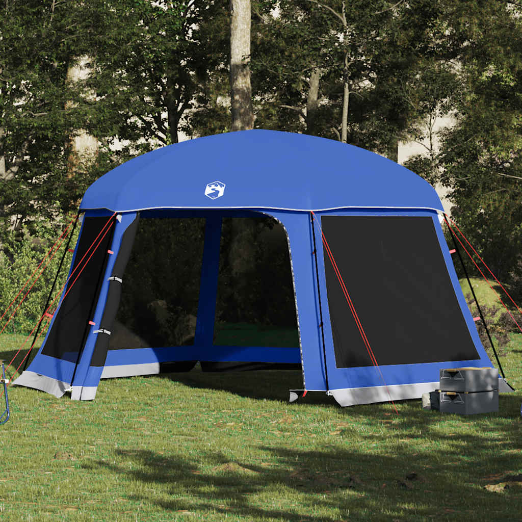 vidaXL Poolzelt mit abnehmbarem Überzelt Netzwänden Azurblau 512x458cm