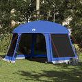 vidaXL Poolzelt mit abnehmbarem Überzelt Netzwänden Azurblau 512x458cm