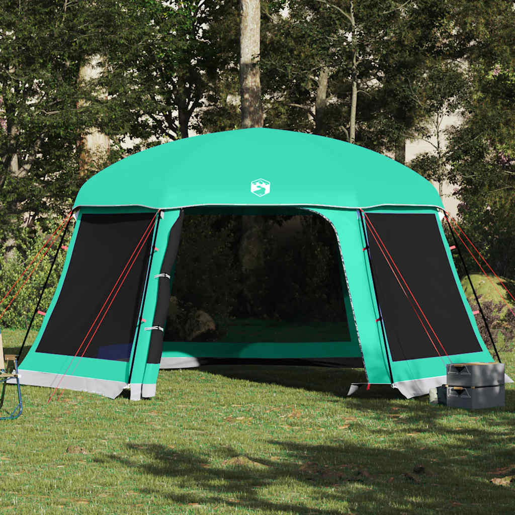 vidaXL Poolzelt mit abnehmbarem Überzelt Netzwänden Meergrün 512x458cm