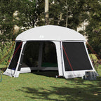 vidaXL Poolzelt mit abnehmbarem Überzelt Netzwänden Grau 512x458cm