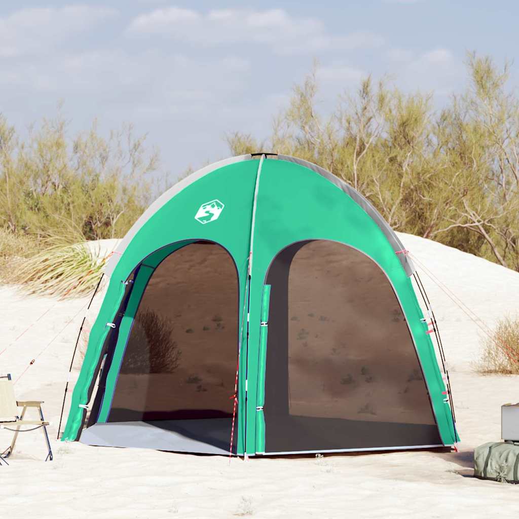 vidaXL Poolzelt Meergrün 366 x 305 x 231 cm Polyester und Fiberglas