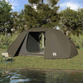 vidaXL Angelzelt Braun 514 x 465 x 187 cm Polyester und Fiberglas