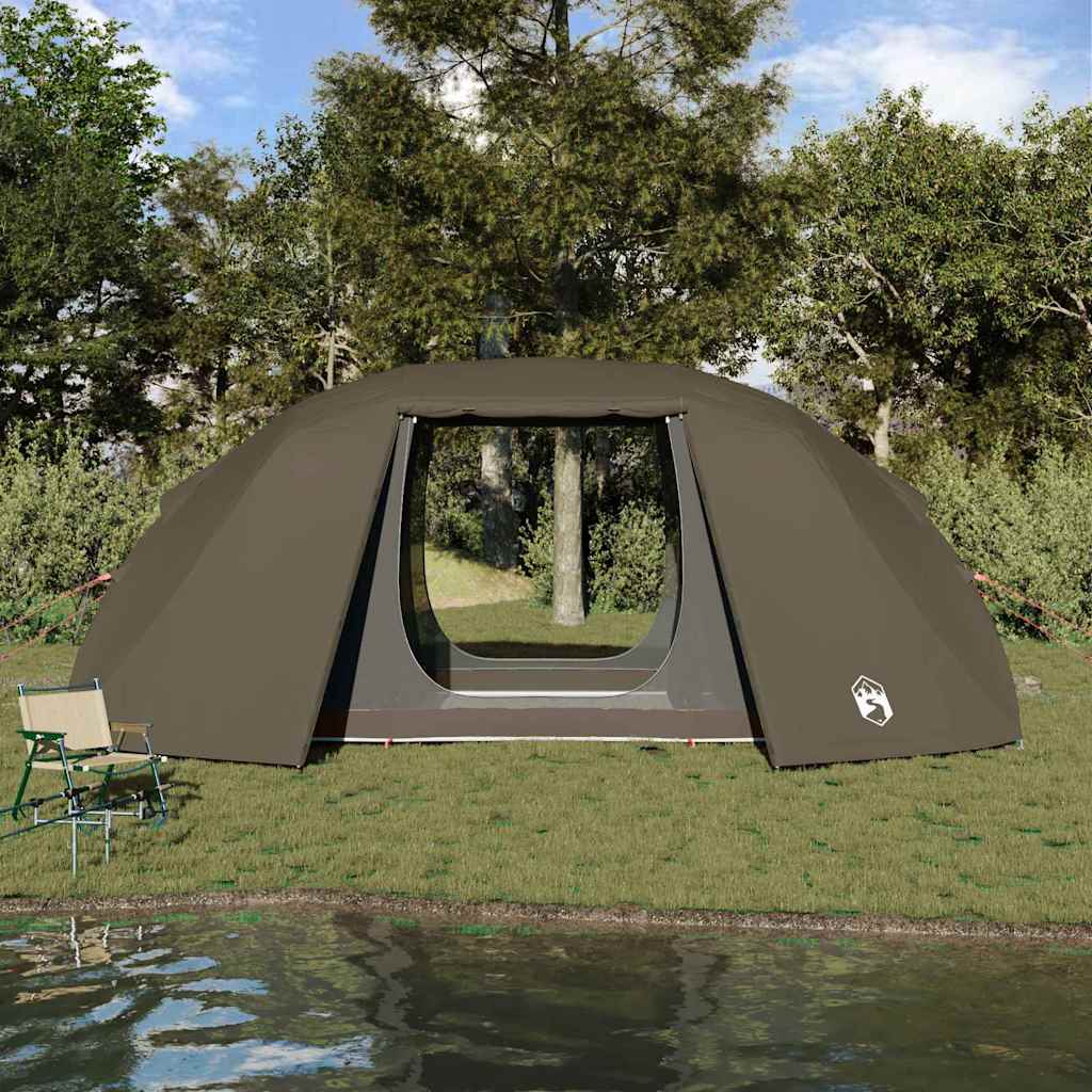 vidaXL Angelzelt Braun 514 x 465 x 187 cm Polyester und Fiberglas