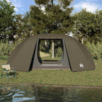 vidaXL Angelzelt Braun 514 x 465 x 187 cm Polyester und Fiberglas
