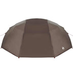 vidaXL Angelzelt Braun 514 x 465 x 187 cm Polyester und Fiberglas
