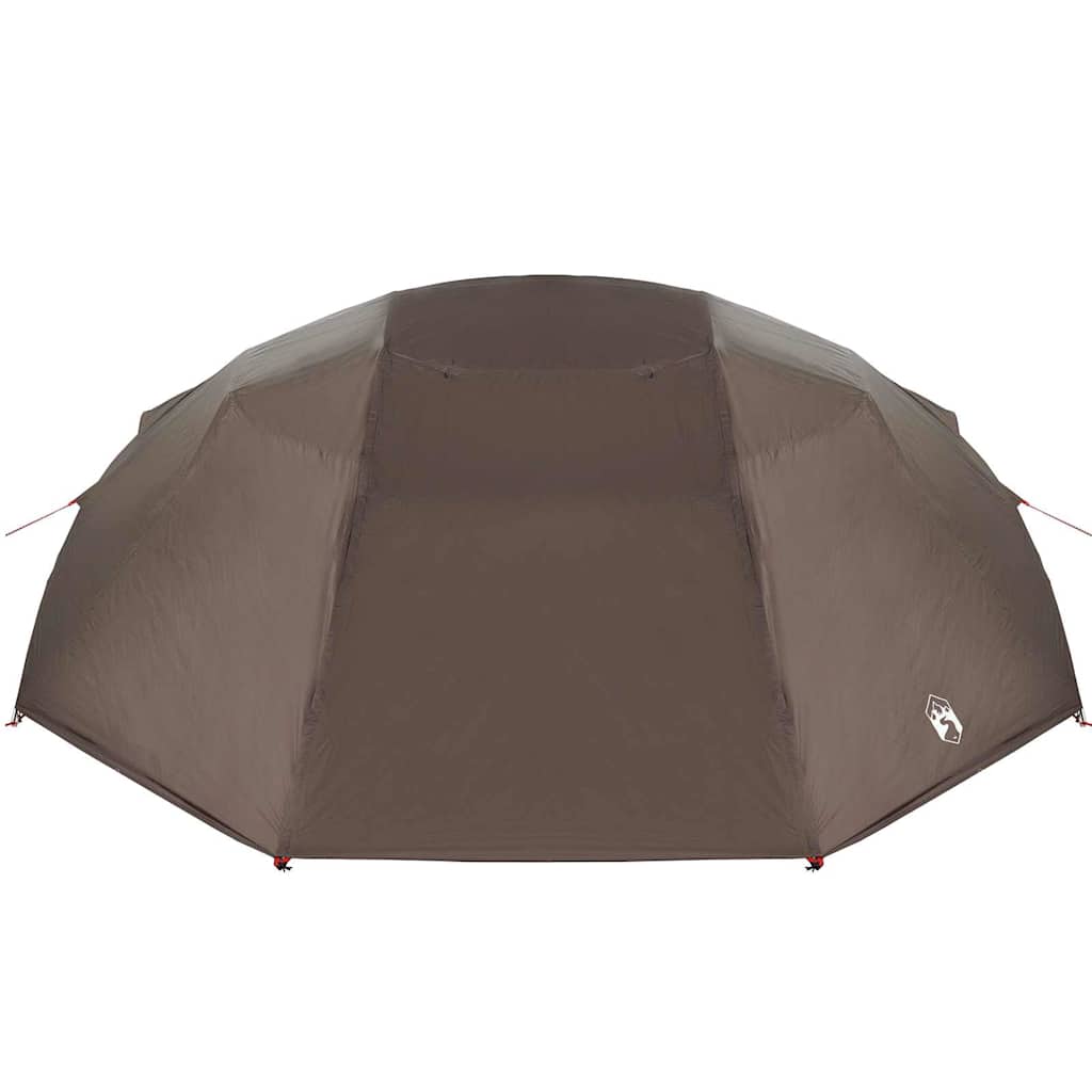 vidaXL Angelzelt Braun 514 x 465 x 187 cm Polyester und Fiberglas