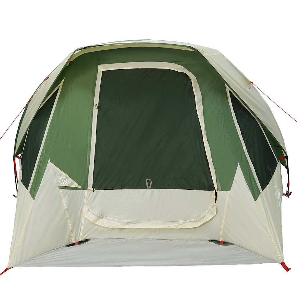 vidaXL Campingzelt 4 Personen Grün Wasserdicht