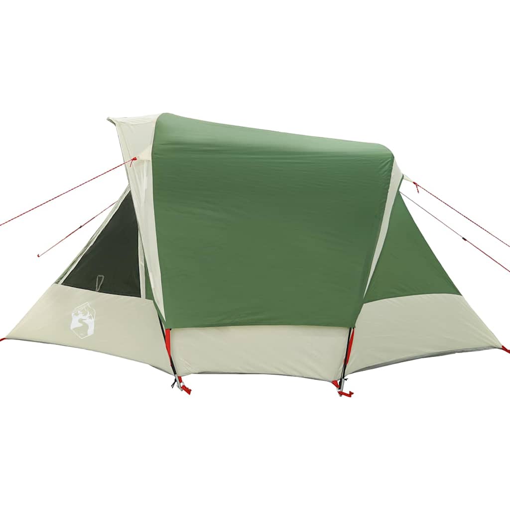 vidaXL Campingzelt 4 Personen Grün Wasserdicht