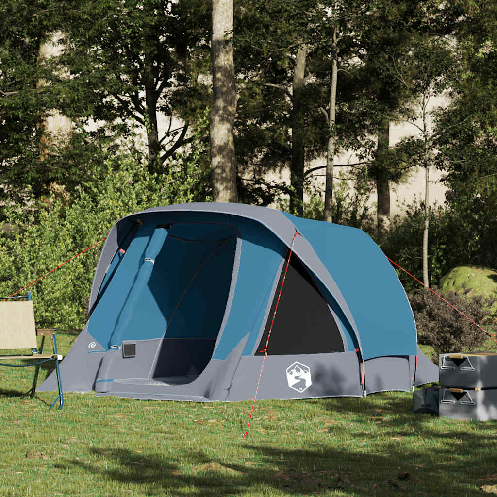 vidaXL Campingzelt 4 Personen Grün Wasserdicht