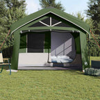 vidaXL Familienzelt Grün und Weiß 620 x 322 x 240 cm Polyester
