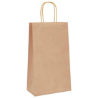 vidaXL Papiertragetaschen 50 Stk. mit Henkeln Braun 21x11x36 cm