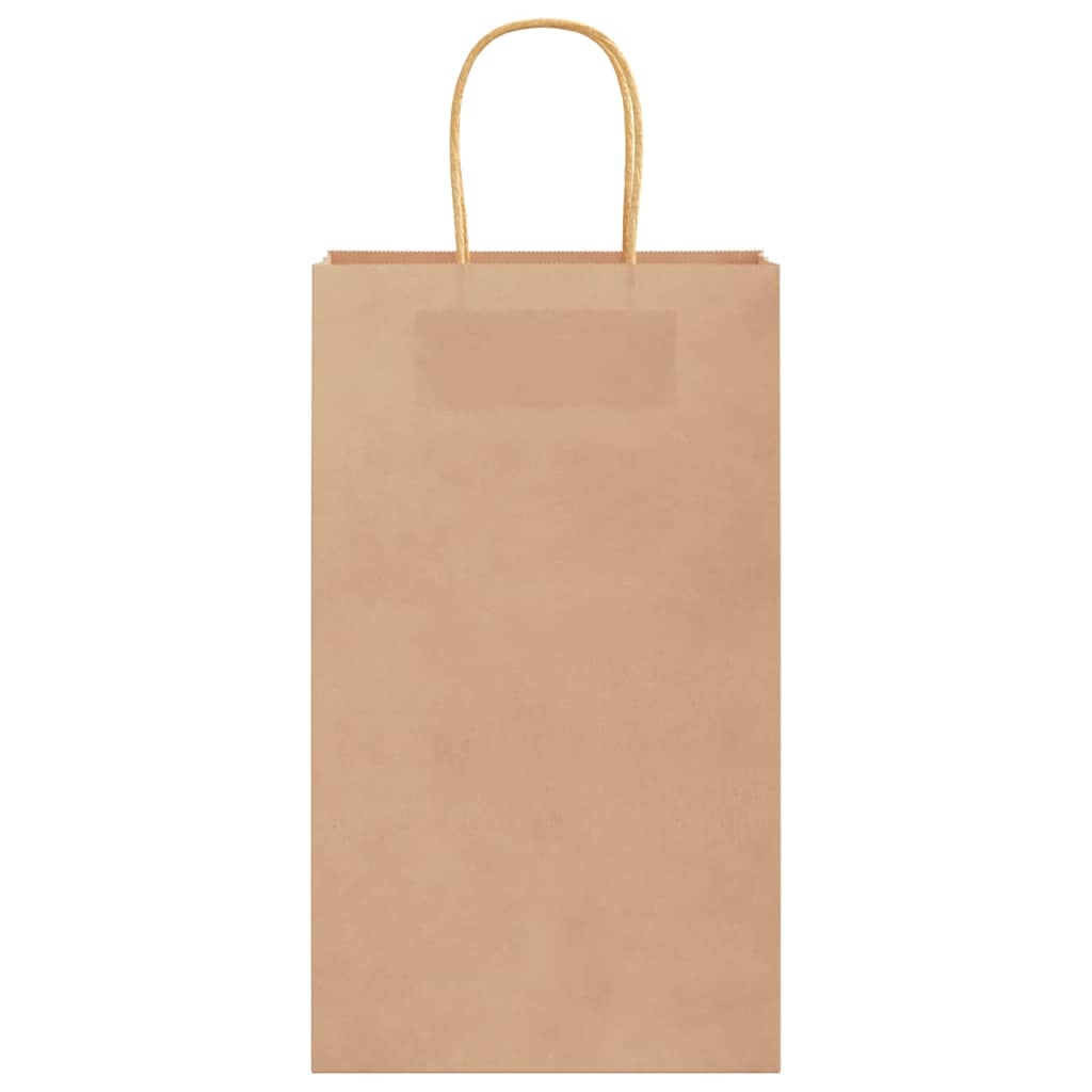 vidaXL Papiertragetaschen 50 Stk. mit Henkeln Braun 21x11x36 cm