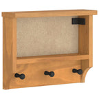 vidaXL Wandgarderobe SANDNES 45x12x35 cm Massivholz Kiefer