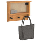 vidaXL Wandgarderobe SANDNES 45x12x35 cm Massivholz Kiefer