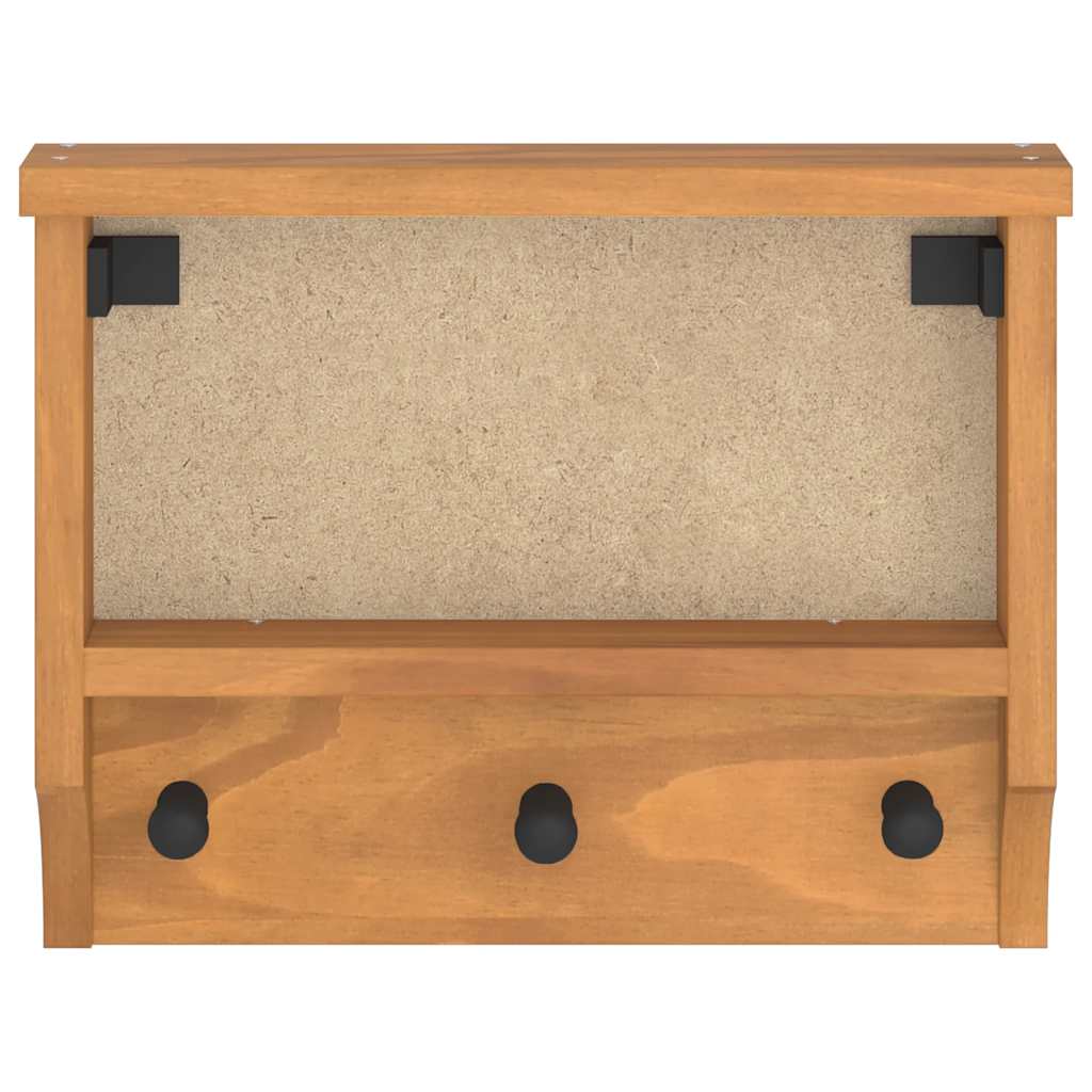 vidaXL Wandgarderobe SANDNES 45x12x35 cm Massivholz Kiefer
