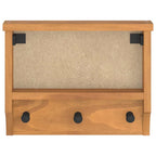 vidaXL Wandgarderobe SANDNES 45x12x35 cm Massivholz Kiefer