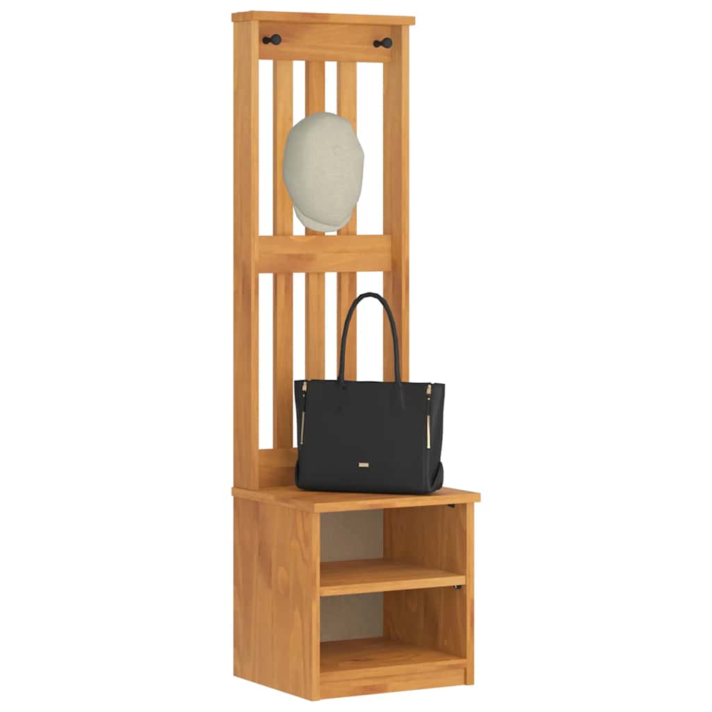 vidaXL Garderobenständer SANDNES 45x40x159,5 cm Massivholz Kiefer