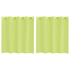 vidaXL Voile Vorhänge mit Ösen 2 Stk. Apfelgrün 140x140 cm