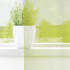 vidaXL Voile Vorhänge mit Ösen 2 Stk. Apfelgrün 140x140 cm