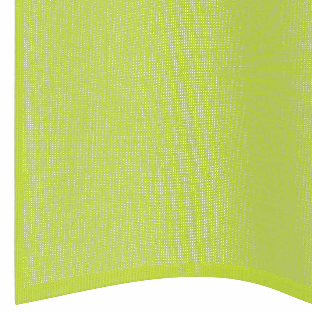 vidaXL Voile Vorhänge mit Ösen 2 Stk. Apfelgrün 140x140 cm