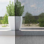 vidaXL Voile Vorhänge mit Ösen 2 Stk. Schwarz 140x140 cm