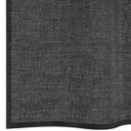 vidaXL Voile Vorhänge mit Ösen 2 Stk. Schwarz 140x140 cm